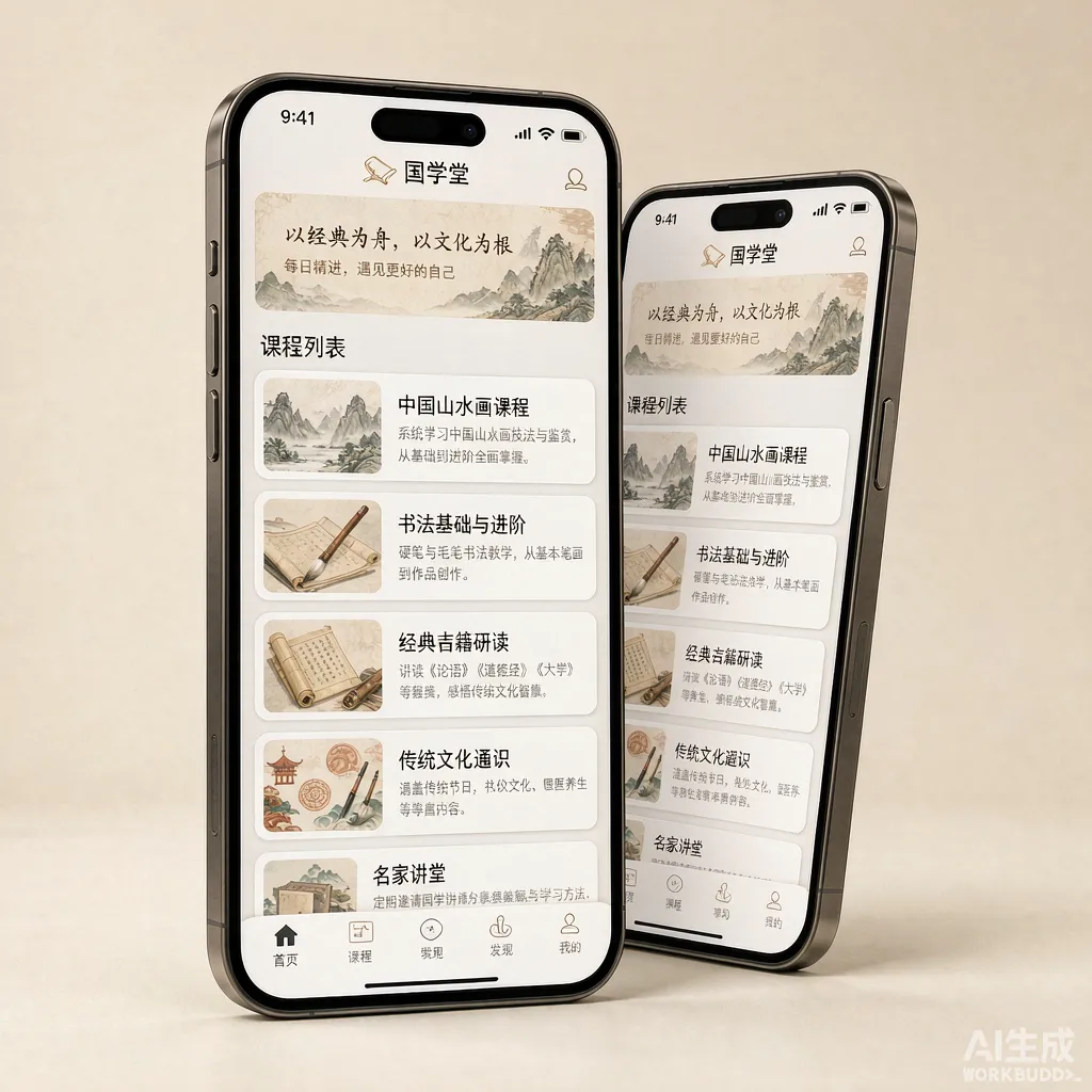 国学知识付费小程序界面展示